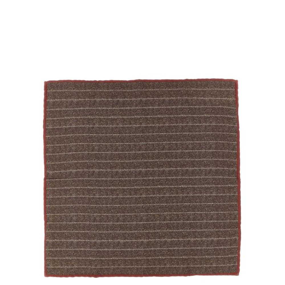 Brunello Cucinelli Brown Silk Men's Scarf